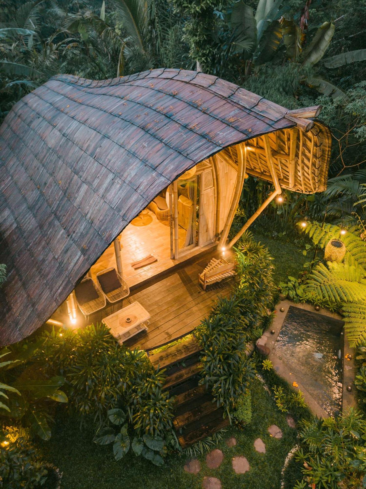 Arcada Bali Bamboo House Sidemen (Bali) Exterior foto
