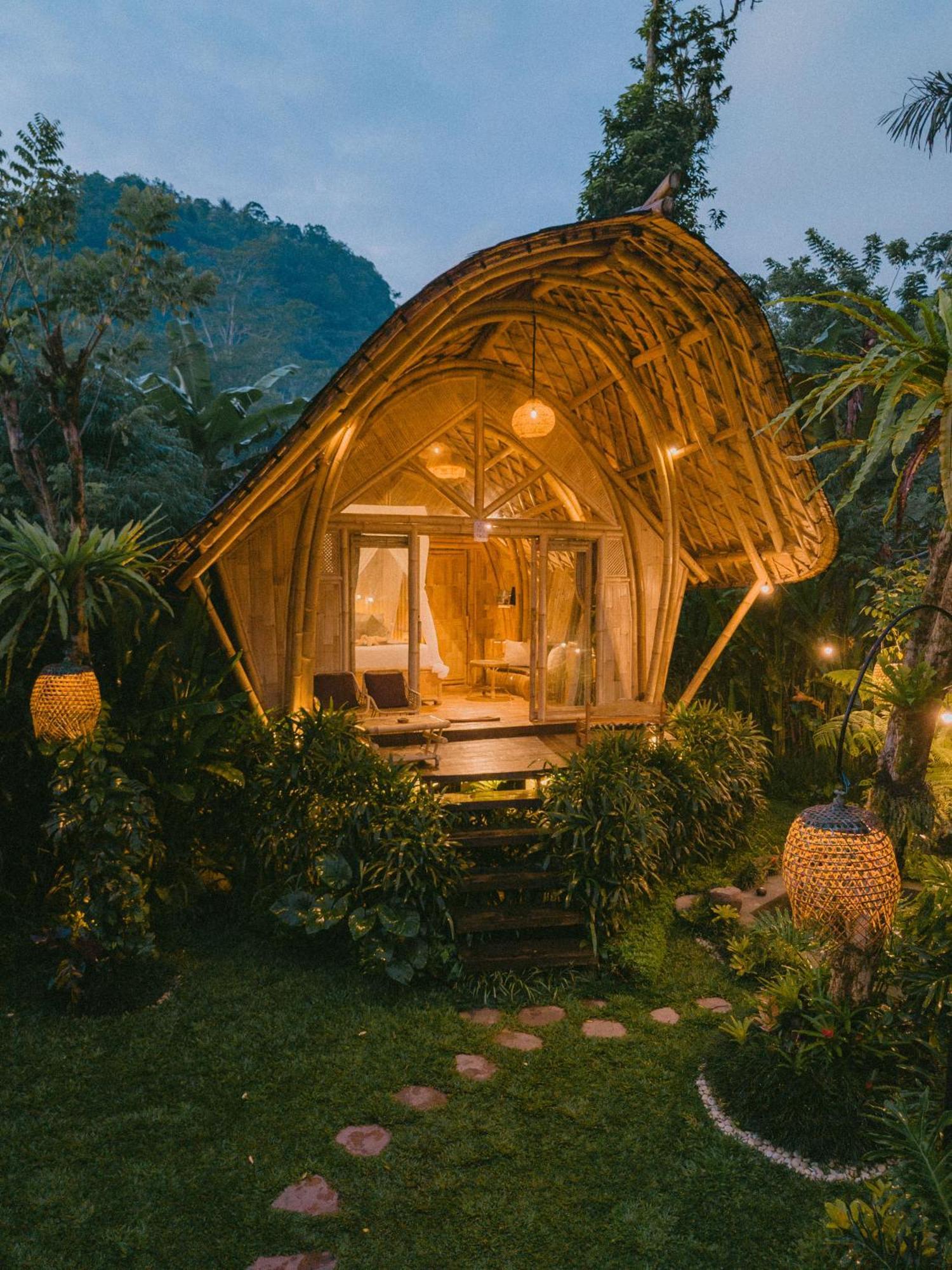 Arcada Bali Bamboo House Sidemen (Bali) Exterior foto